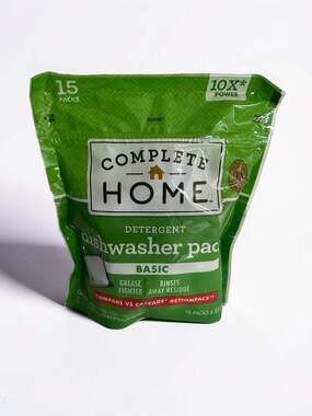 Complete Home Basic Dishwasher Detergent Packs 15 Count